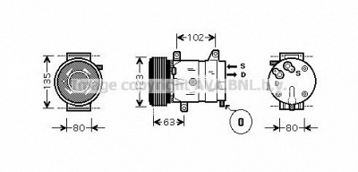 AVA QUALITY COOLING rtk404 -  Компрессор, кондиционер